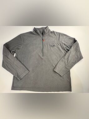 Mountain Hardwear Men's Microchill 2.0 1/4 Zip Pullover Grey Fleece